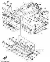 ACHTERBRUG voor Yamaha YZ125 1995