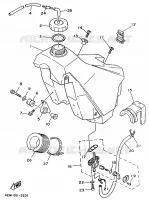 BENZINE TANK voor Yamaha YZ125 1995