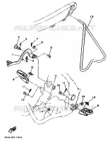 STANDAARD / VOETSTEUN voor Yamaha YZ125 1995