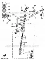 REMPOMP ACHTER voor Yamaha YZ125 1995