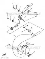 UITLAAT voor Yamaha YZ125 1995