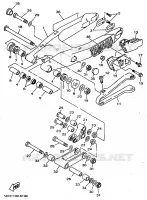 ACHTERBRUG voor Yamaha YZ125 1998