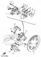 REMKLAUW ACHTER voor Yamaha YZ125 1998