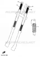 OPTIONELE ONDERDELEN   CHASSIS voor Yamaha YZ125 1998
