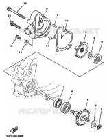 WATERPOMP voor Yamaha YZ125 1998