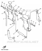 RADIATEUR / SLANG voor Yamaha YZ125 1998