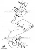 UITLAAT voor Yamaha YZ125 1998