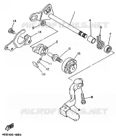 SCHAKEL STANG / PEDAAL voor Yamaha YZ125 1998
