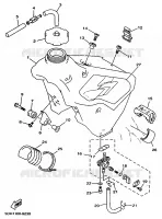 BENZINE TANK voor Yamaha YZ125 1998