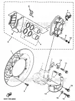 REMKLAUW VOOR voor Yamaha YZ125 1998