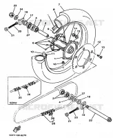 ACHTERWIEL voor Yamaha YZ125 1998