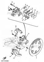 REMKLAUW ACHTER voor Yamaha YZ125 1998
