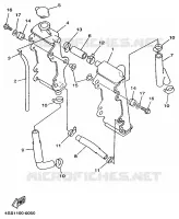 RADIATEUR / SLANG voor Yamaha YZ125 1998
