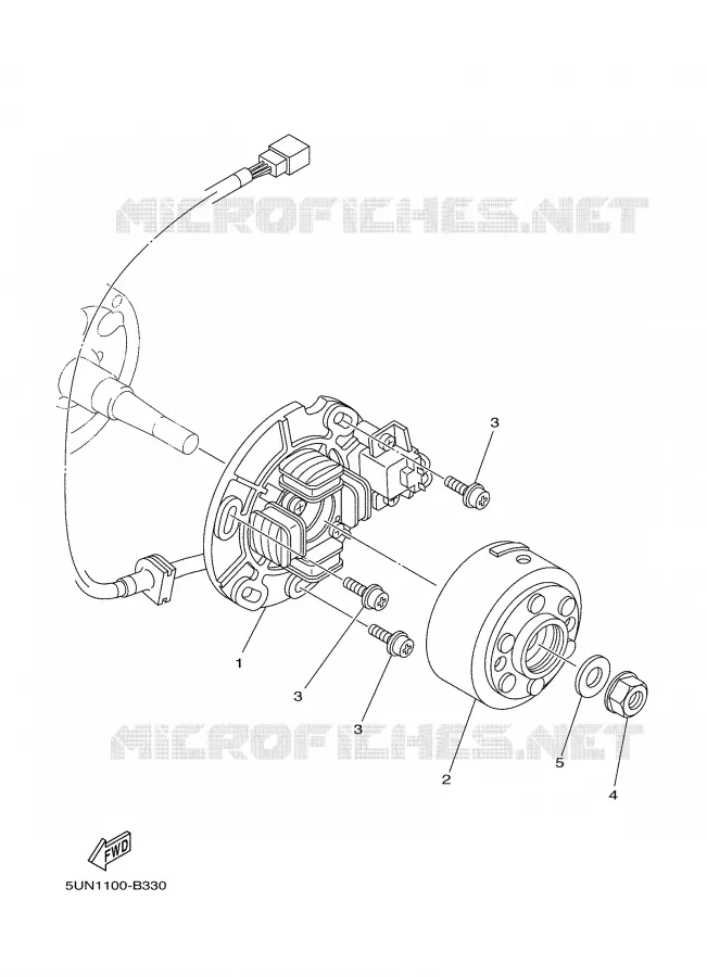 DYNAMO Yamaha MOTO 125 2004 YZ  YZ125