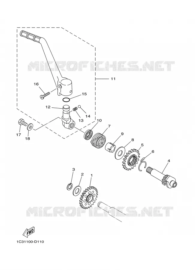 STARTMOTOR Yamaha MOTO 125 2005 YZ  YZ125