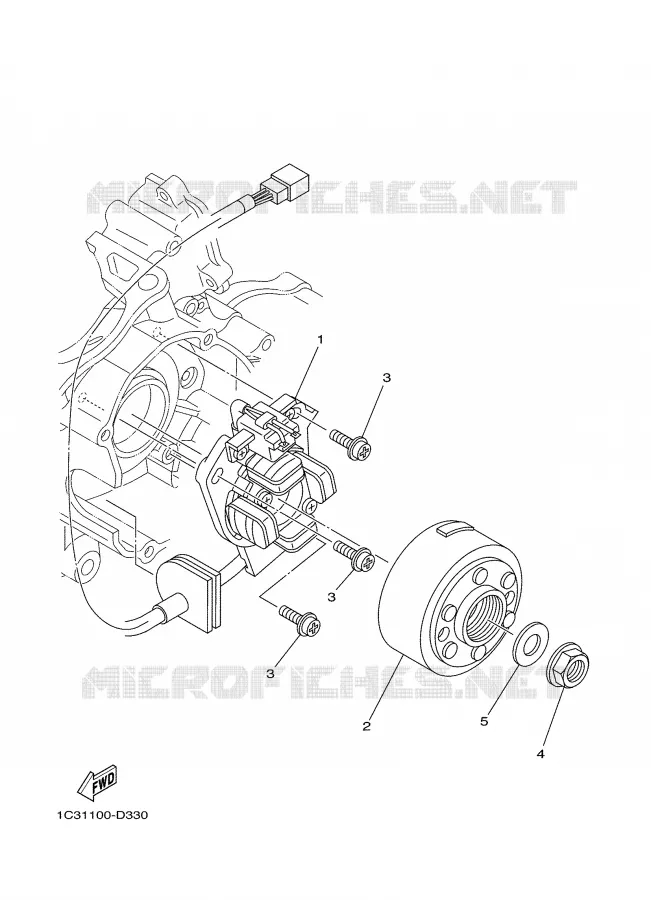DYNAMO Yamaha MOTO 125 2006 YZ  YZ125