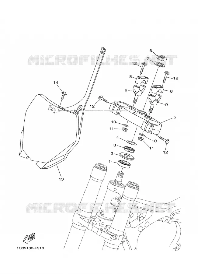STUUR Yamaha MOTO 125 2007 YZ  YZ125