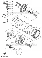 STARTMOTOR KOPPELINGS voor Yamaha YZ125B 1991