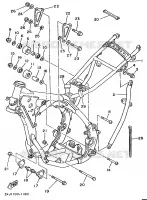 FRAME voor Yamaha YZ125B 1991