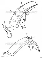 SPATBORD voor Yamaha YZ125B 1991