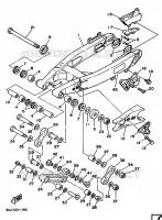 ACHTERBRUG voor Yamaha YZ125B 1991