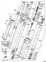 VOORVORK voor Yamaha YZ125B 1991