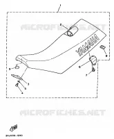 SELLE voor Yamaha YZ125B 1991