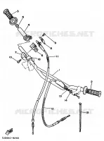 STUUR / KABEL voor Yamaha YZ125B 1991