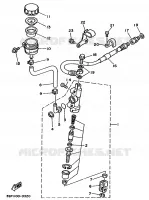 REMPOMP ACHTER voor Yamaha YZ125B 1991
