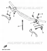 STUURSCHAKELAAR / HEVEL voor Yamaha YZ125B 1991