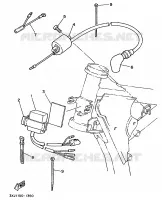 ELECTRISCH 1 voor Yamaha YZ125B 1991