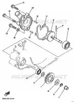 WATERPOMP voor Yamaha YZ125B 1991