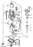 CARBURATEUR  voor Yamaha YZ125B 1991