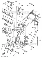 FRAME voor Yamaha YZ125B 1991