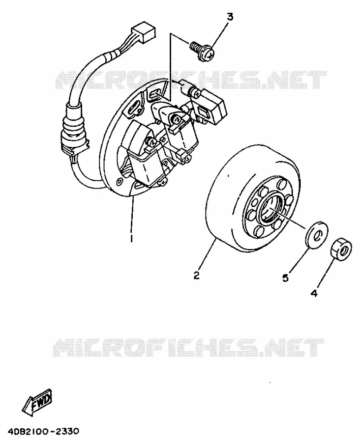 DYNAMO Yamaha MOTO 125 1992 YZ  YZ125D