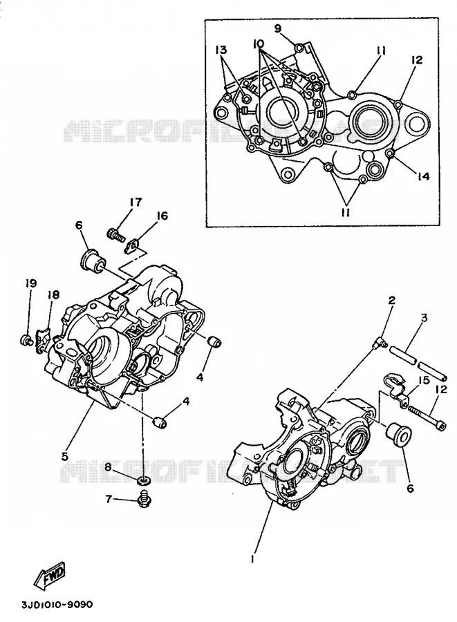 CARTERDELEN Yamaha MOTO 125 1992 YZ  YZ125D