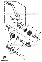 STARTMOTOR voor Yamaha YZ125F 1994