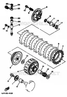 STARTMOTOR KOPPELINGS voor Yamaha YZ125F 1994