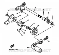 SCHAKEL STANG / PEDAAL voor Yamaha YZ125F 1994