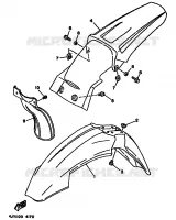 SPATBORD voor Yamaha YZ125F 1994