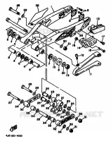 ACHTERBRUG voor Yamaha YZ125F 1994
