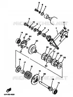 UITLAATKLEP voor Yamaha YZ125F 1994
