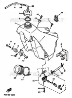BENZINE TANK voor Yamaha YZ125F 1994