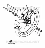 VOORWIEL voor Yamaha YZ125F 1994