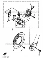 REMKLAUW VOOR voor Yamaha YZ125F 1994