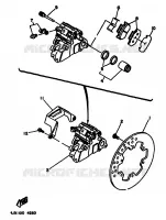 REMKLAUW ACHTER voor Yamaha YZ125F 1994