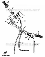 STUUR / KABEL voor Yamaha YZ125F 1994