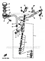 REMPOMP ACHTER voor Yamaha YZ125F 1994
