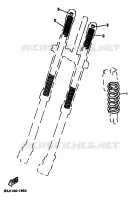 OPTIONELE ONDERDELEN   CHASSIS voor Yamaha YZ125F 1994