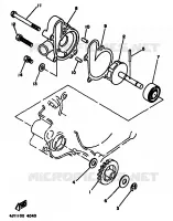 WATERPOMP / SLANGEN voor Yamaha YZ125F 1994